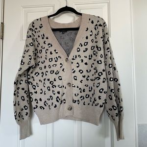 Dynamite Leopard Print Cardigan